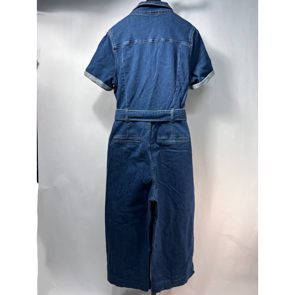 PAIGE Anessa Short-sleeve Denim Jumpsuit 12‎ - Picture 5 of 12